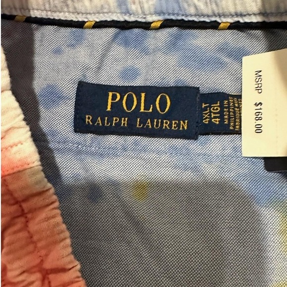 Polo Ralph Lauren Men's Tie-Dye Cotton Corduroy Drawstring Shorts Size 4XLT NWT - Picture 4 of 7